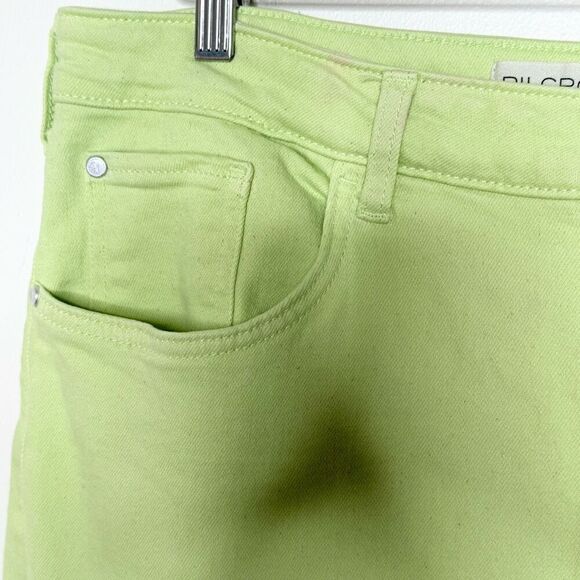 Pilcro and the Letterpress / Anthropologie Chartreuse Cropped Denim Pants - Wome - Picture 5 of 11
